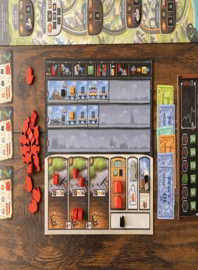 Capstone Games: Imperial Steam, Strategy Board Game, Plan, Build and Expand Your Railway Network, 2 to 5 Players, 120 Minute Play Time, Ages 15 and Up - Image 4
